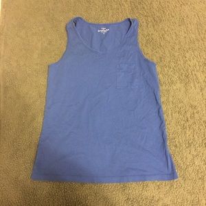 Blue J. Crew garment dyed tank